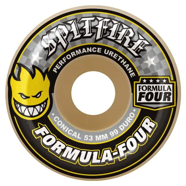 Spitfire F4 Conical Skateboard Wheels 56Mm 99A 1