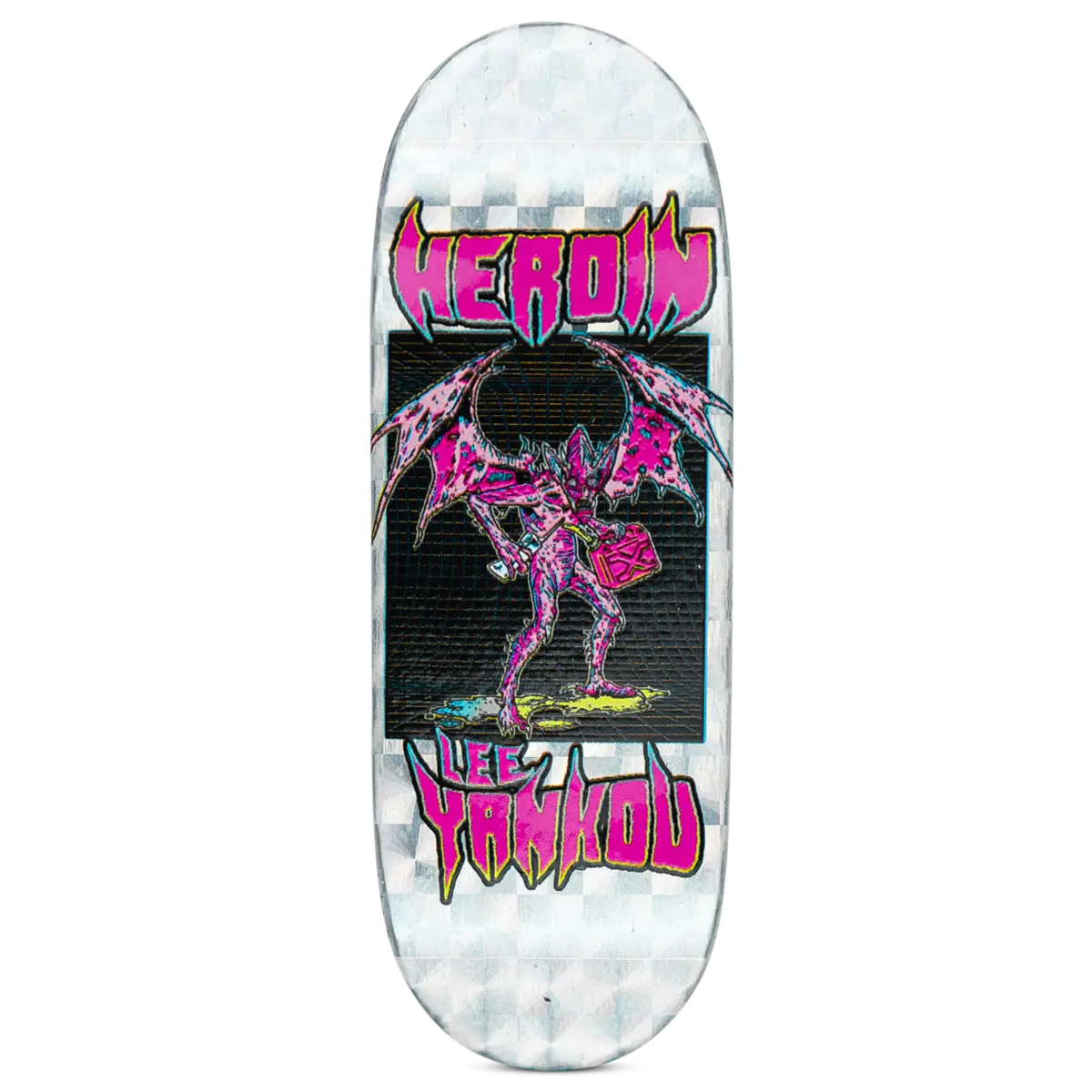 Maple Lab Fingerboard Deck - Lee Yankou Video City Ii Hellscape 1