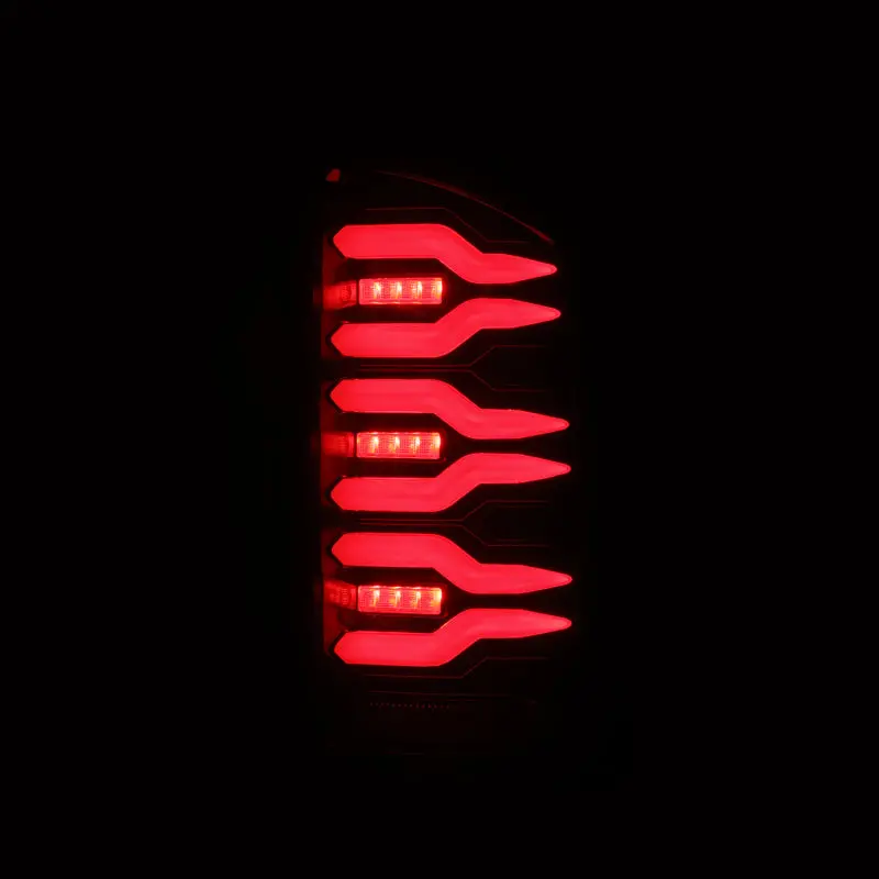 Alpharex 02-06 Dodge Ram1500 + 03-06 Dodge Ram2500/3500 Luxx-Series Led Tail Lights (Pair) Black/Red 2