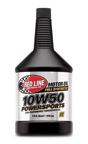 Red Line 10W50 Powersports Motor Oil - Quart 1