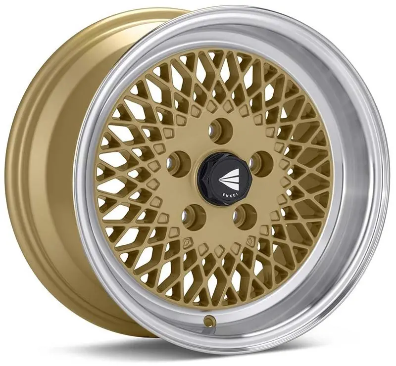 Enkei92 Classic Line 15X7 38Mm Offset 4X100 Bolt Pattern Gold Wheel 1