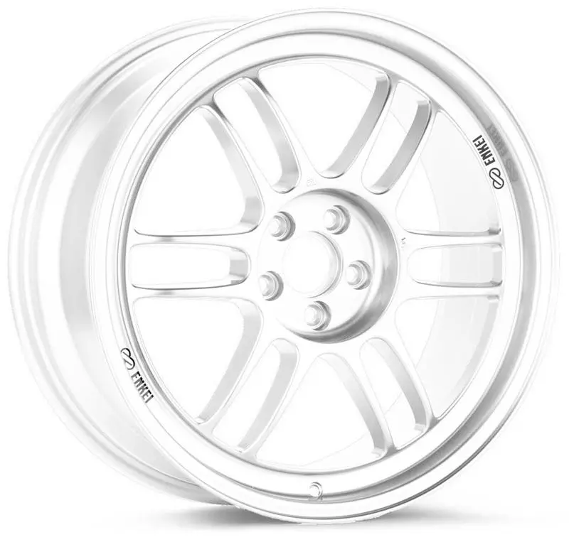 Enkei Rpf1 17X9 5X114.3 22Mm Offset 73Mm Bore Vanquish White Wheel 1
