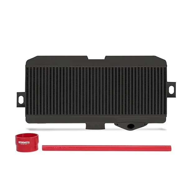 Mishimoto Subaru 08-15 Wrx Sti Top-Mount Intercooler Kit - Powder Coated Black & Red Hoses 1