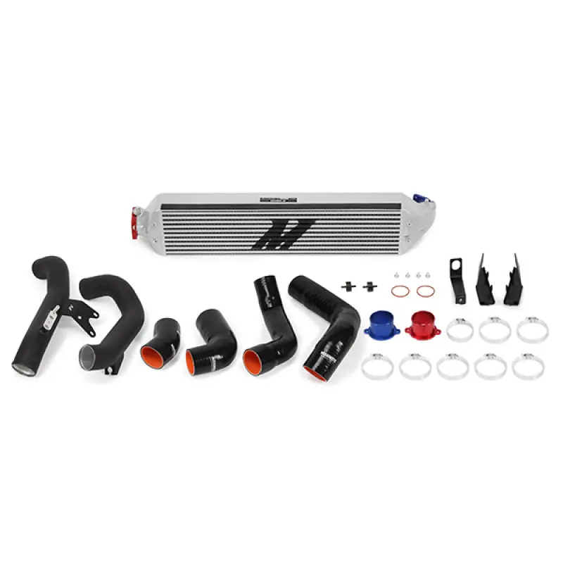Mishimoto 2016+ Honda Civic 1.5T / 2017+ Honda Civic Si Silver Intercooler Kit W/Black Pipes 1