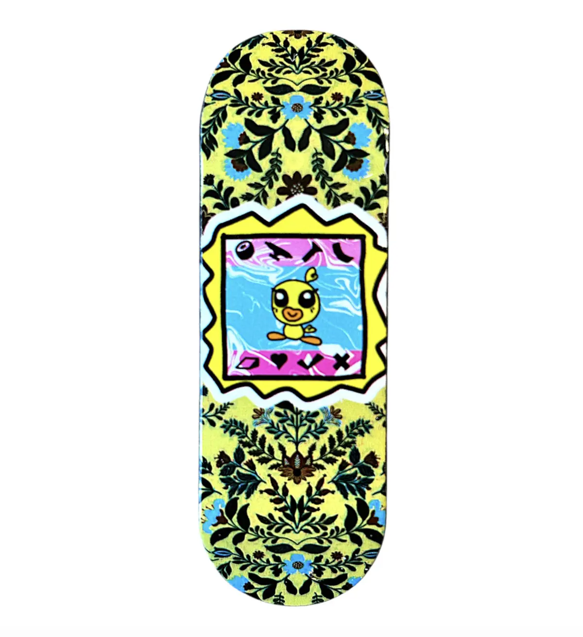 Flatface X Duck Decks D-16 Polycabonate Fingerboard Deck - Deja Duck 2