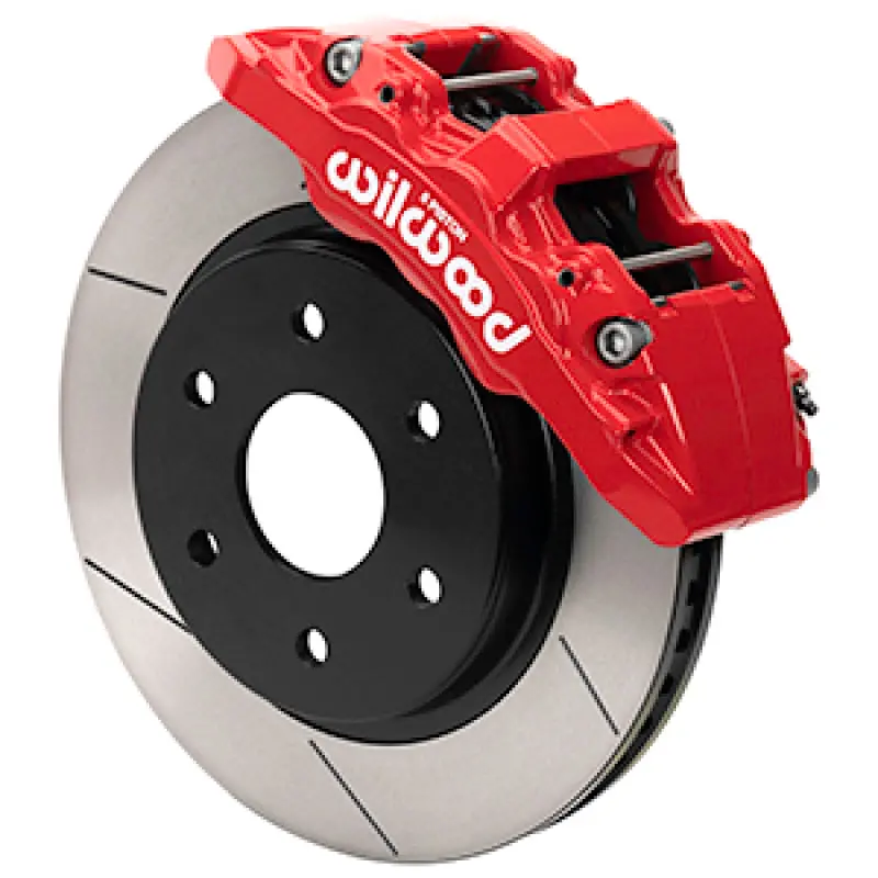 Wilwood 17-20 Ford F-150 Raptor Aero6-Dm Front Brake Kit - Slotted - Red 1