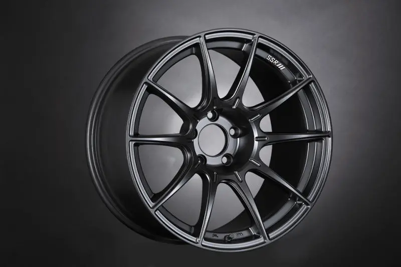 Ssr Gtx01 18X9.5 5X114.3 22Mm Offset Flat Black Wheel Evo 8 9 X / G35 / 350Z / 370Z 1