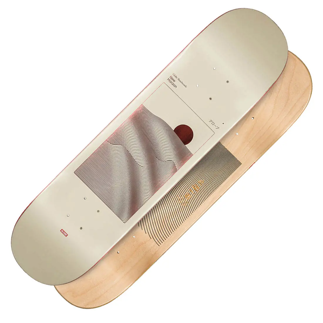 Globe G2 Parallel 8.0 Deck - Off-White Foil/Horizon 1