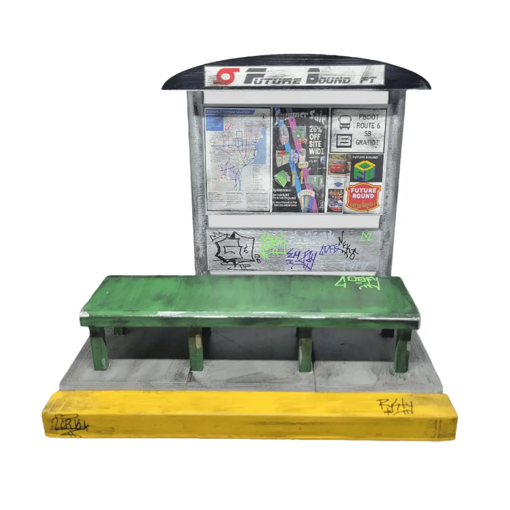 Futureboundprints Fingerboard Ramp - Bus Stop 1