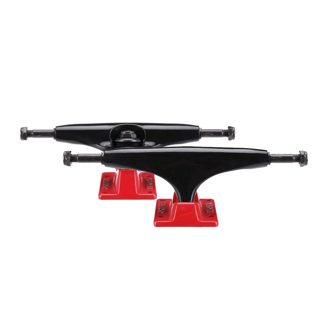 Tensor Alloys Skateboard Trucks - Black/Red 1