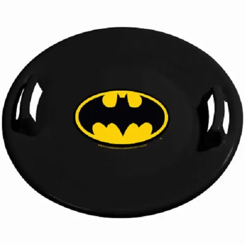 Slippery Racer Sr710btm 26" Heavy Duty Plastic Batman Snow Sled Saucer - Quantity Of 6 1