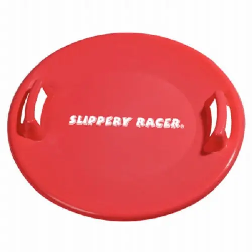 Slippery Racer Sr710r 26" Heavy Duty Plastic Red Snow Sled Saucer - Quantity Of 5 1