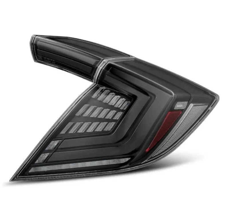 Alpharex 16-21 Honda Civic Hatchback/ Type-R Fk8 Nova-Series Led Tail Lights (Pair) - Alpha Black 2