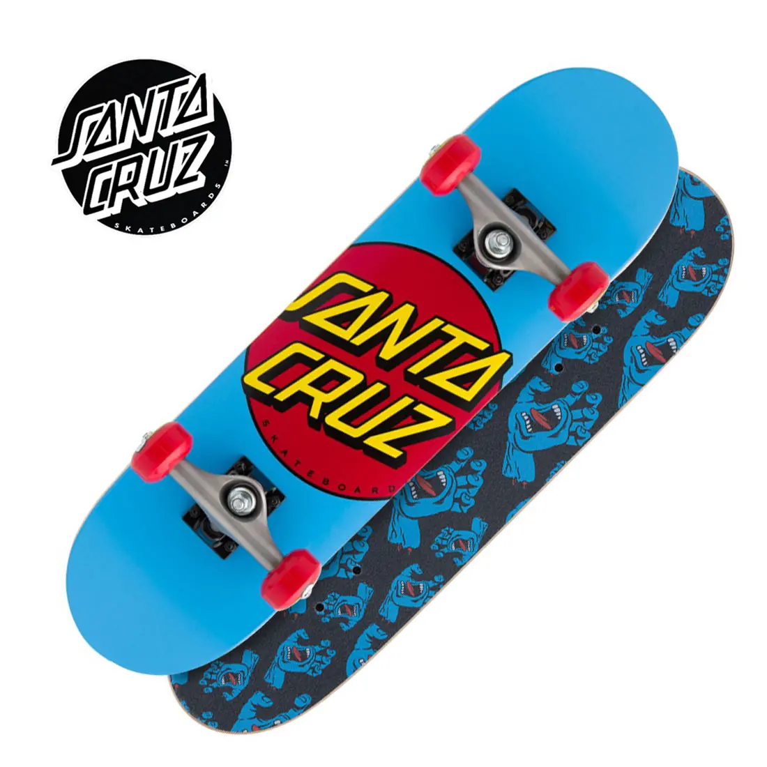 Santa Cruz Classic Dot 7.25 Micro Complete - Blue/Red 1