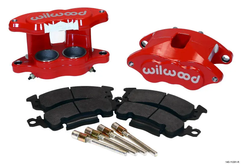 Wilwood D52 Front Caliper Kit - Red 2.00 / 2.00In Piston 1.04In Rotor 1