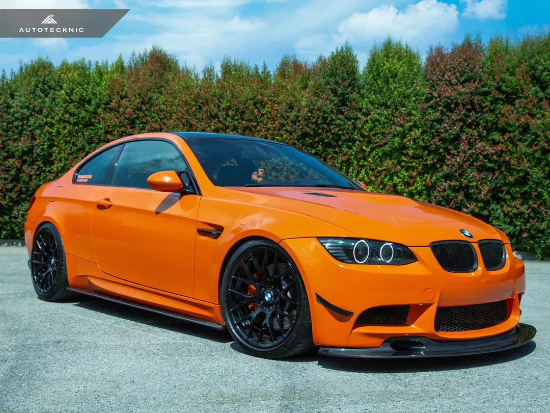 Autotecknic Front Bumper Dry Carbon Canard Set - E9x M3 1