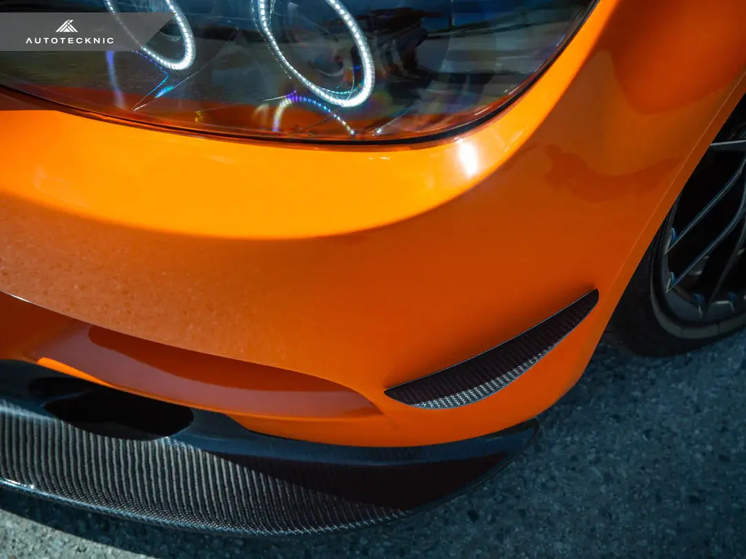 Autotecknic Front Bumper Dry Carbon Canard Set - E9x M3 3