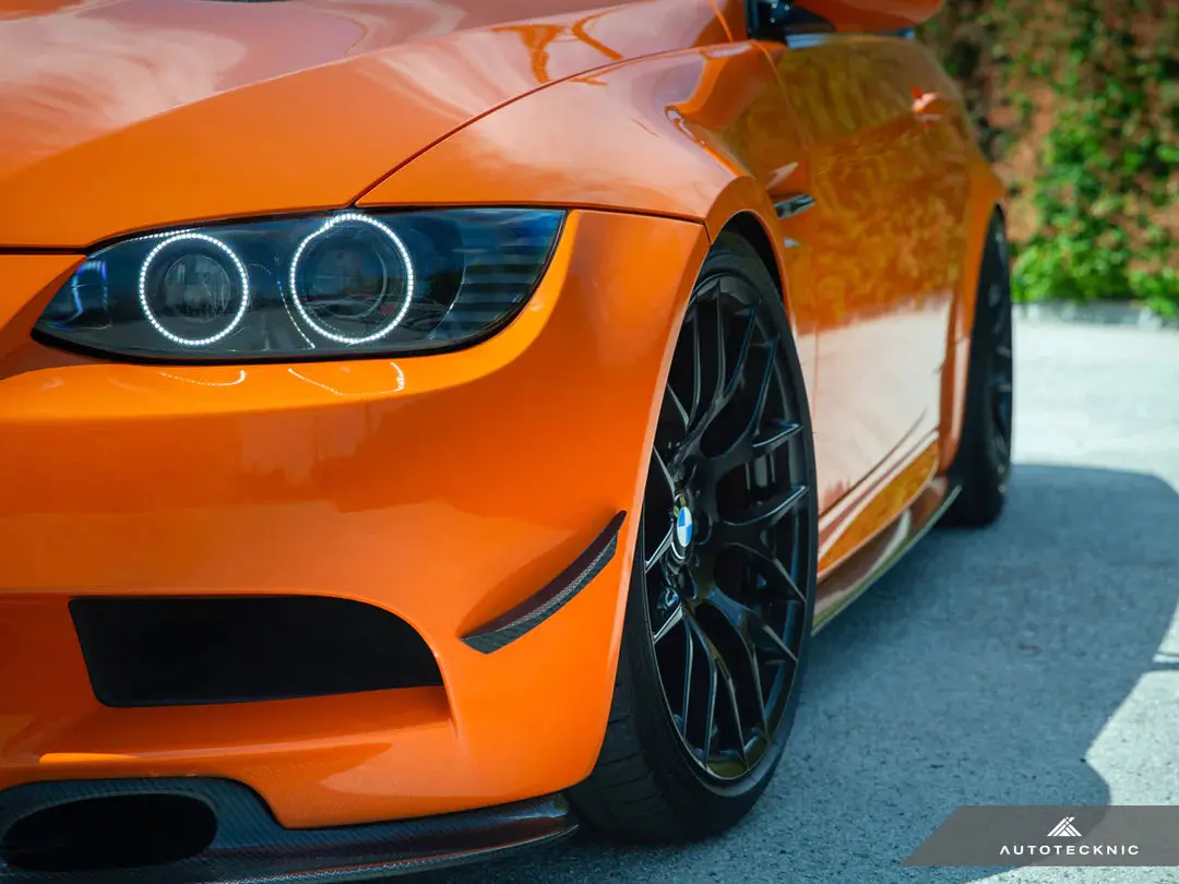 Autotecknic Front Bumper Dry Carbon Canard Set - E9x M3 2