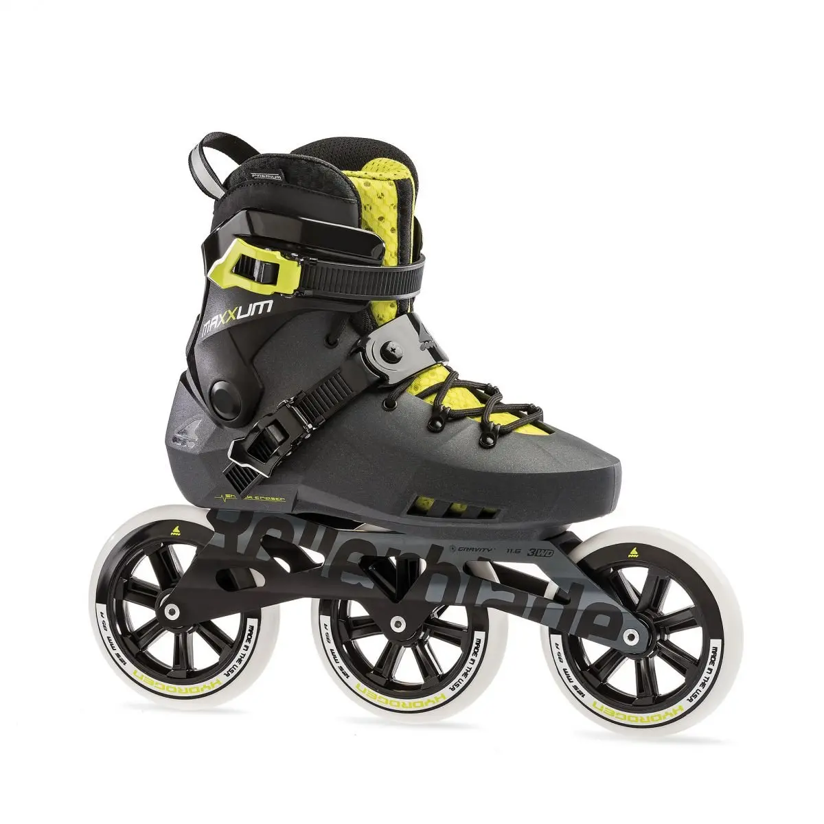 Rollerblade Maxxum Edge 125 3Wd - Metallic Grey/Lime 1