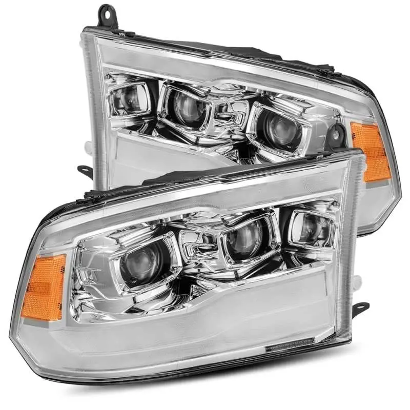 Alpharex 09-18 Dodge Ram 1500Hd Pro-Series Projector Headlights Plank Style Chrome W/Seq Signal/Drl 1