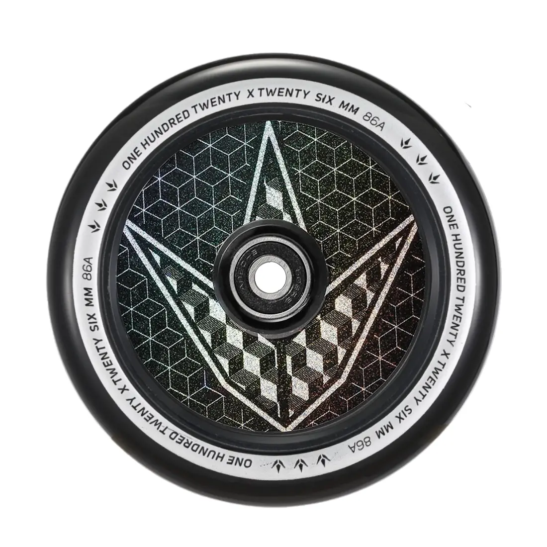 Envy Hollow Core 120Mm Geo Wheel - Black/Hologram 1