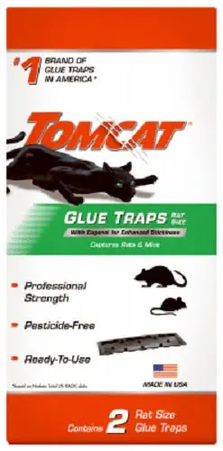 Tomcat 0362810 2-Pack Ready To Use Mouse & Rat Glue Traps - Quantity Of 24 1