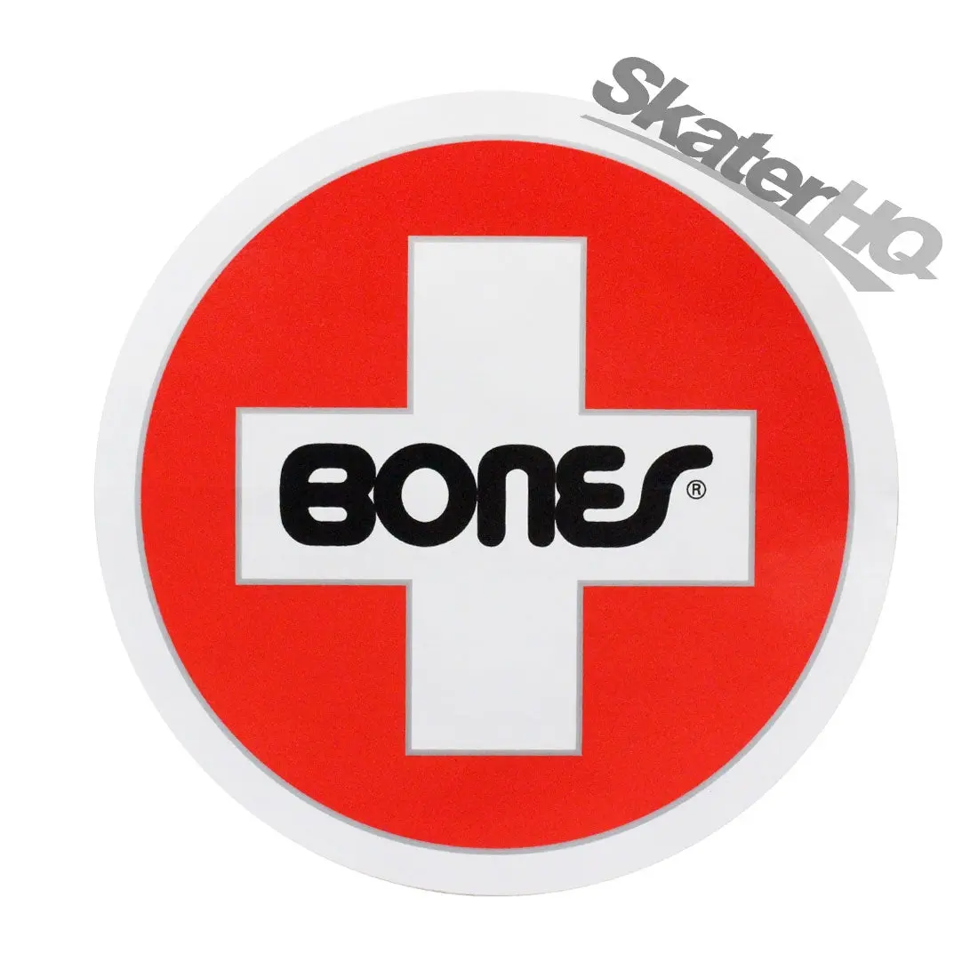 Bones Swiss Cross Sticker - Large 1
