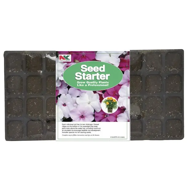 Jiffy P36s 11" X 22" Plastic Insert Seed Starting Tray - Quantity Of 6 1