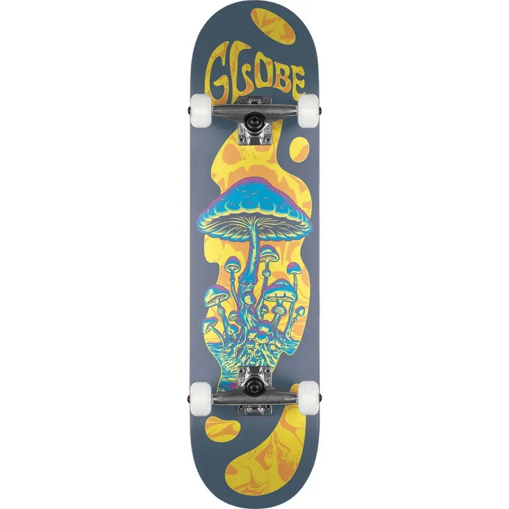 Globe G1 Mind Expansion Grey Neon 8.25 Complete Skateboard 1