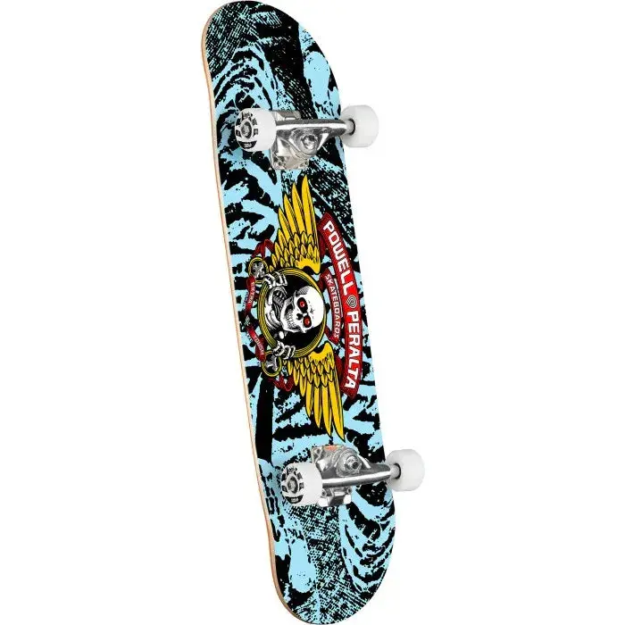 Powell Peralta Winged Ripper Black Light Blue 7.0 Complete Skateboard 1