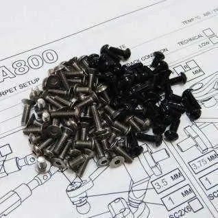 Hiro Seiko A800 Titanium And Aluminium Screw Set 1