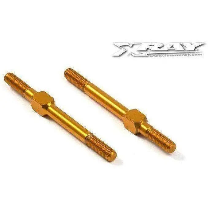 Alu Adj. Turnbuckle M3 L/R 39 Mm - Orange - Swiss 7075 T6 (2) 1