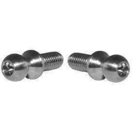 Lunsford 4.3Mm X 3Mm X 5Mm Broached Titanium Ball Studs (2) 1
