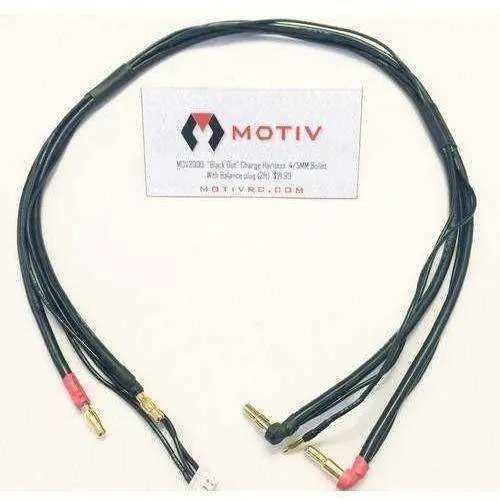 Motiv “Black Out” Charge Harness 4/5Mm Universal Bullet W Balance Plug (2Ft) 1