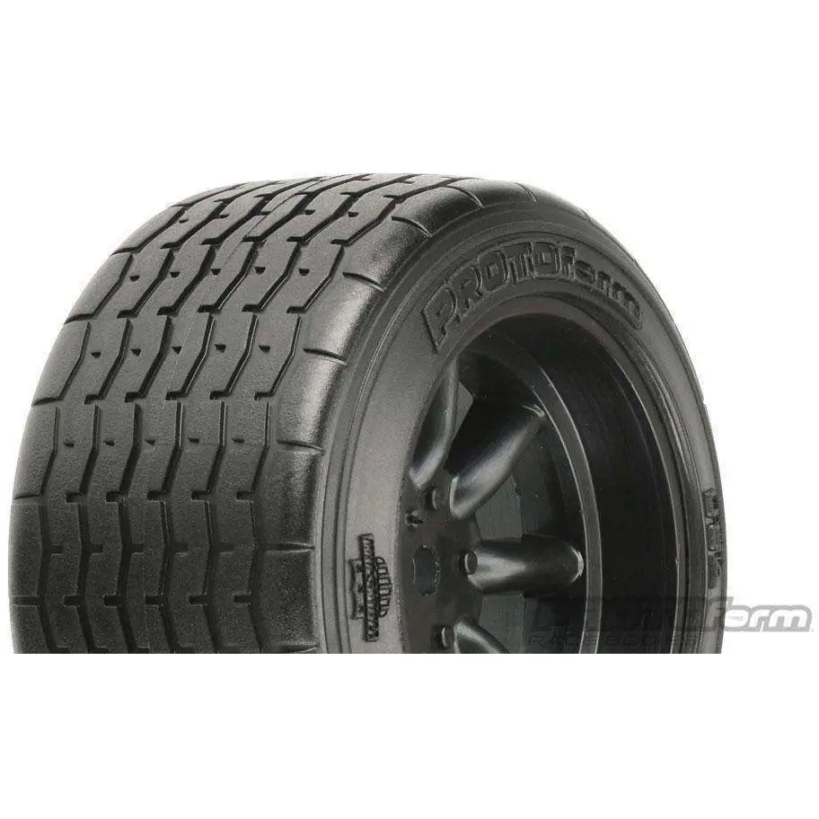 Protoform Vintage Racing Pre-Mounted Rear Tire (2) (31Mm) (Black) 1