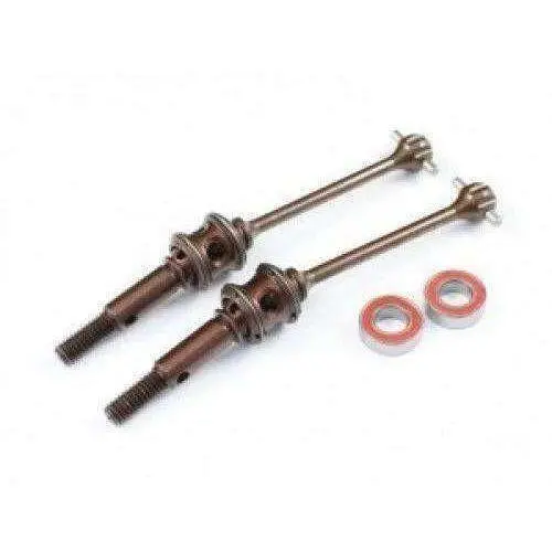 Radtec Rc - T4, 52Mm Premium Steel Double Joint Drive Shaft Set (Front) 1