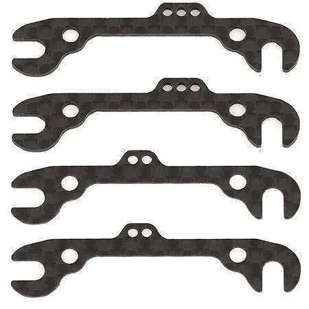 Rc12r6 Ft Front Ride Height Shims, Graphite 1