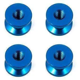 Rc12r6 Suspension Arm Standoffs, Blue Aluminum (4) 1