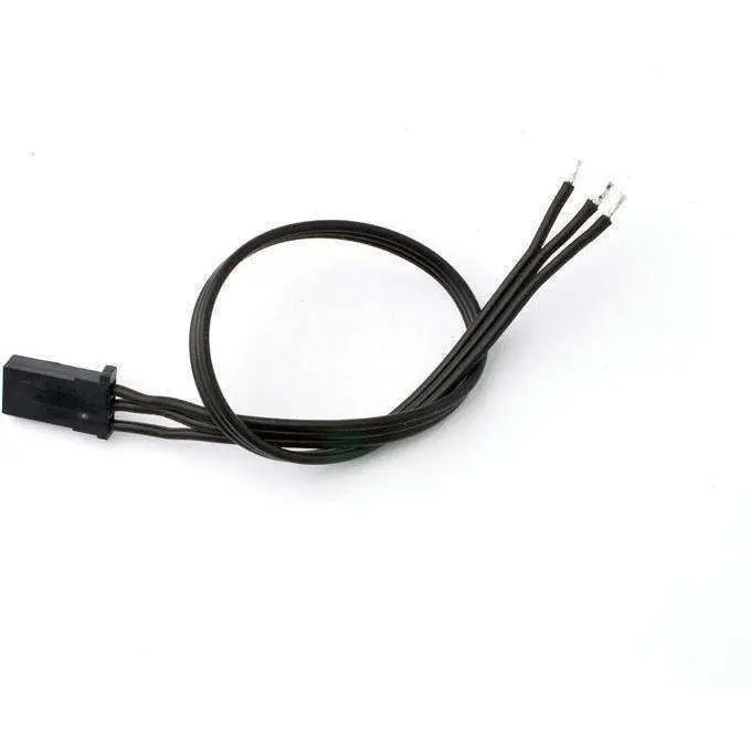 Tq Wire Triple Black 22 Gauge Soft Pvc Servo Wire Futaba Plug 1