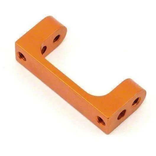 Xray T4 Alu Lower Rear Suspension Holder - Orange 1