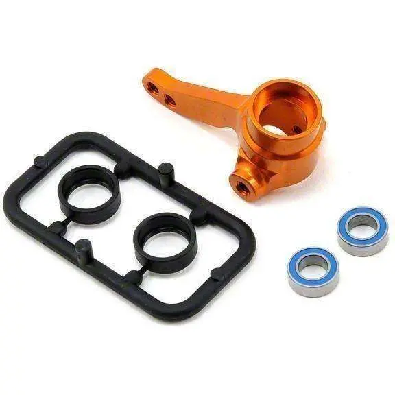 Xray T4 Alu Steering Block With Bearings - Orange 1