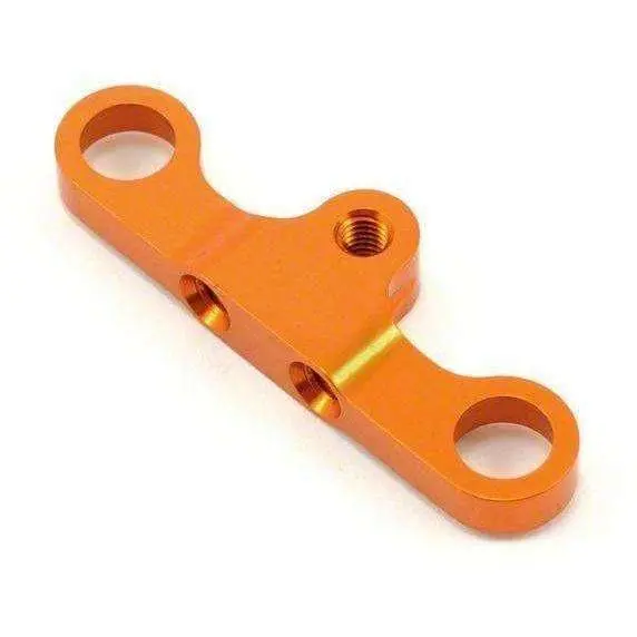 Xray T4 Alu Steering Plate 8Mm For Dual Servo Saver - Orange 1