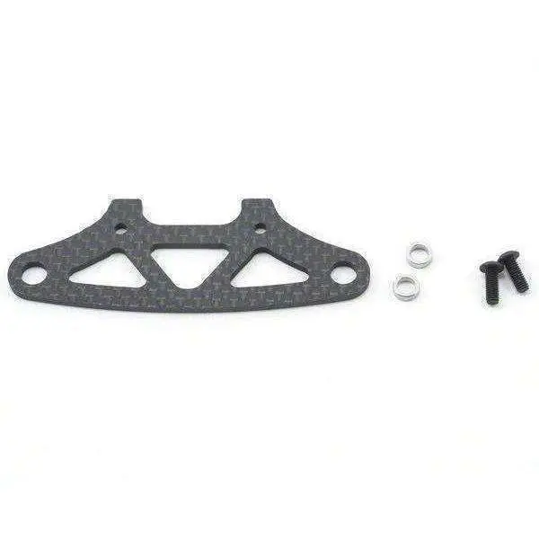 Xray T4 Upper Holder For Bumper - 2.5 Mm Graphite 1
