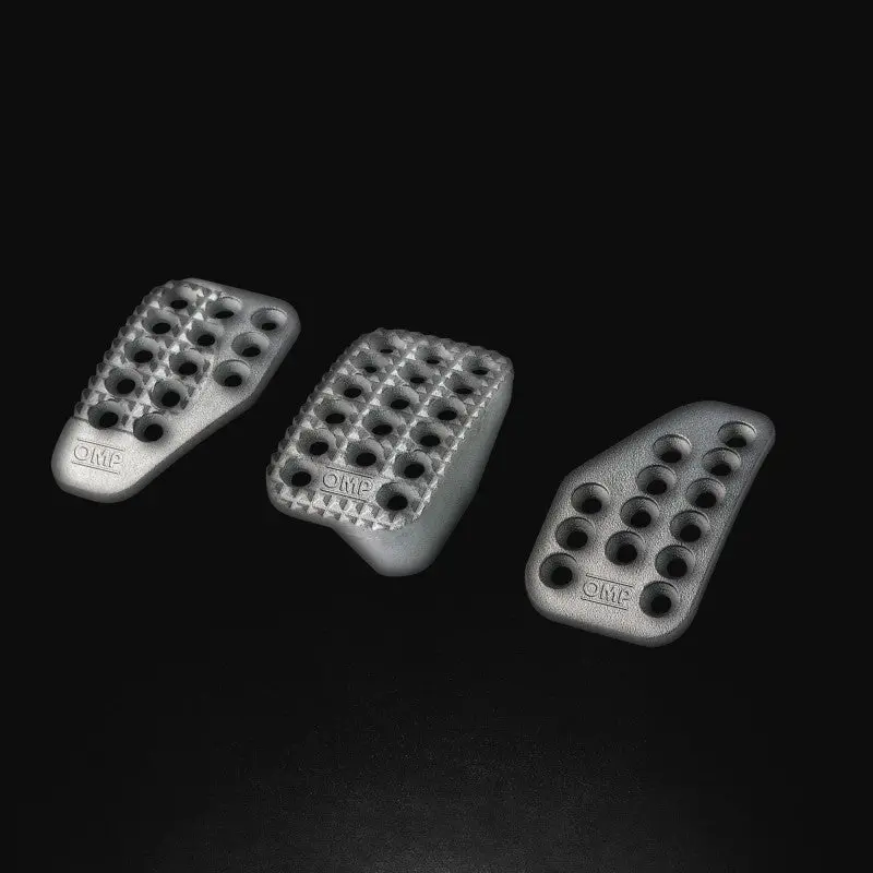 Omp Sand-Blasted Aluminum Pedals (Set Of 3) 1
