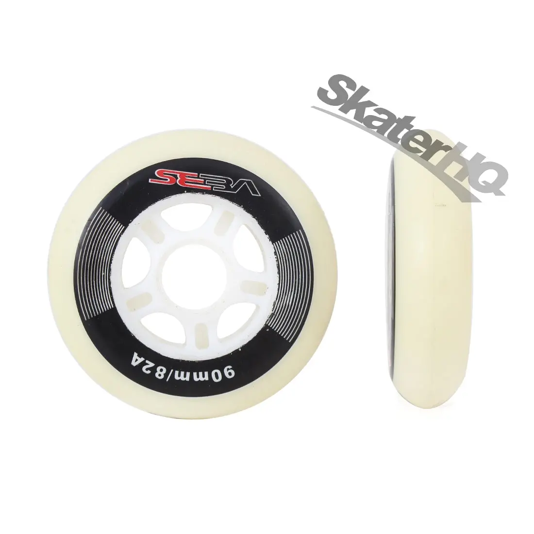 Seba 90Mm/82A Wheels 8Pk - White 1