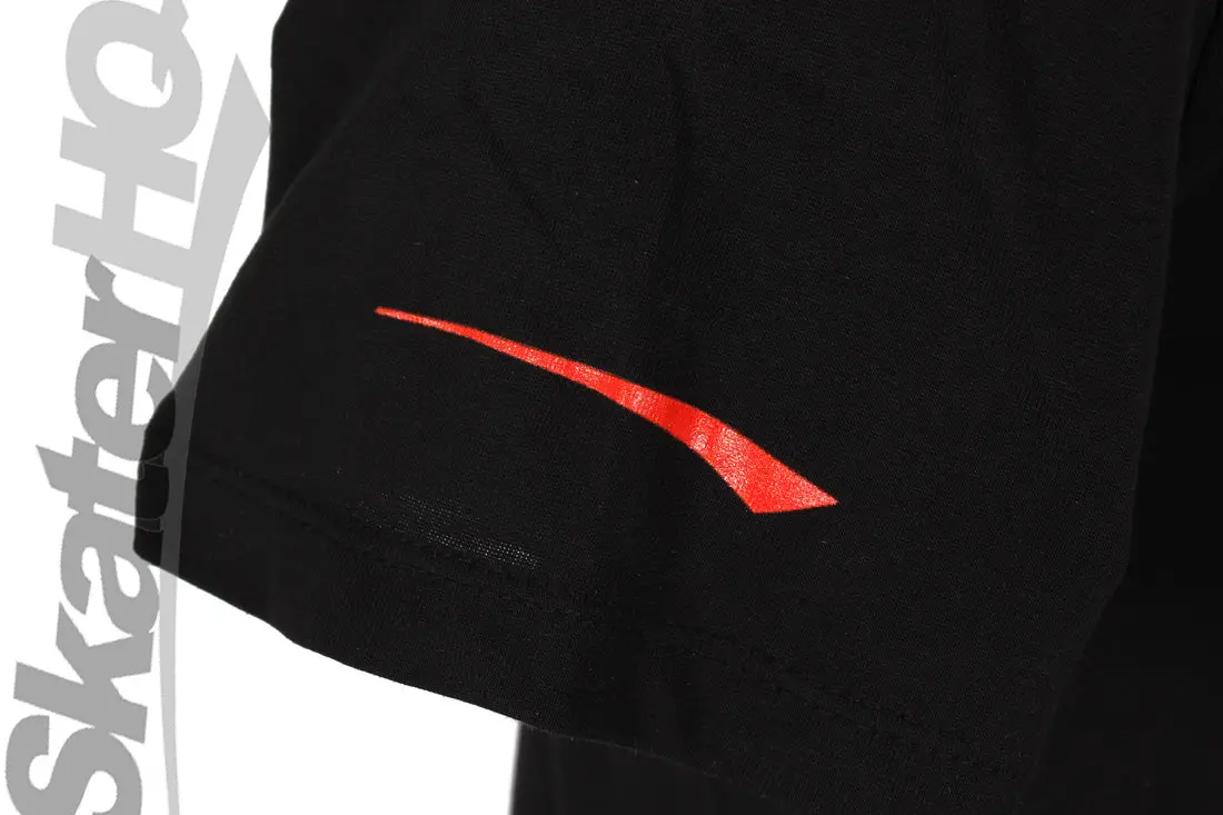 Skater Hq Adult Swoosh T-Shirt - Black 3