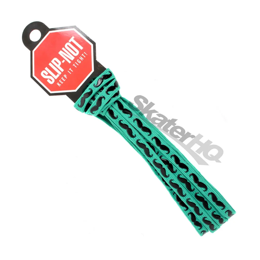 Slip-Not 72In Laces Pair - Green Moustache 1