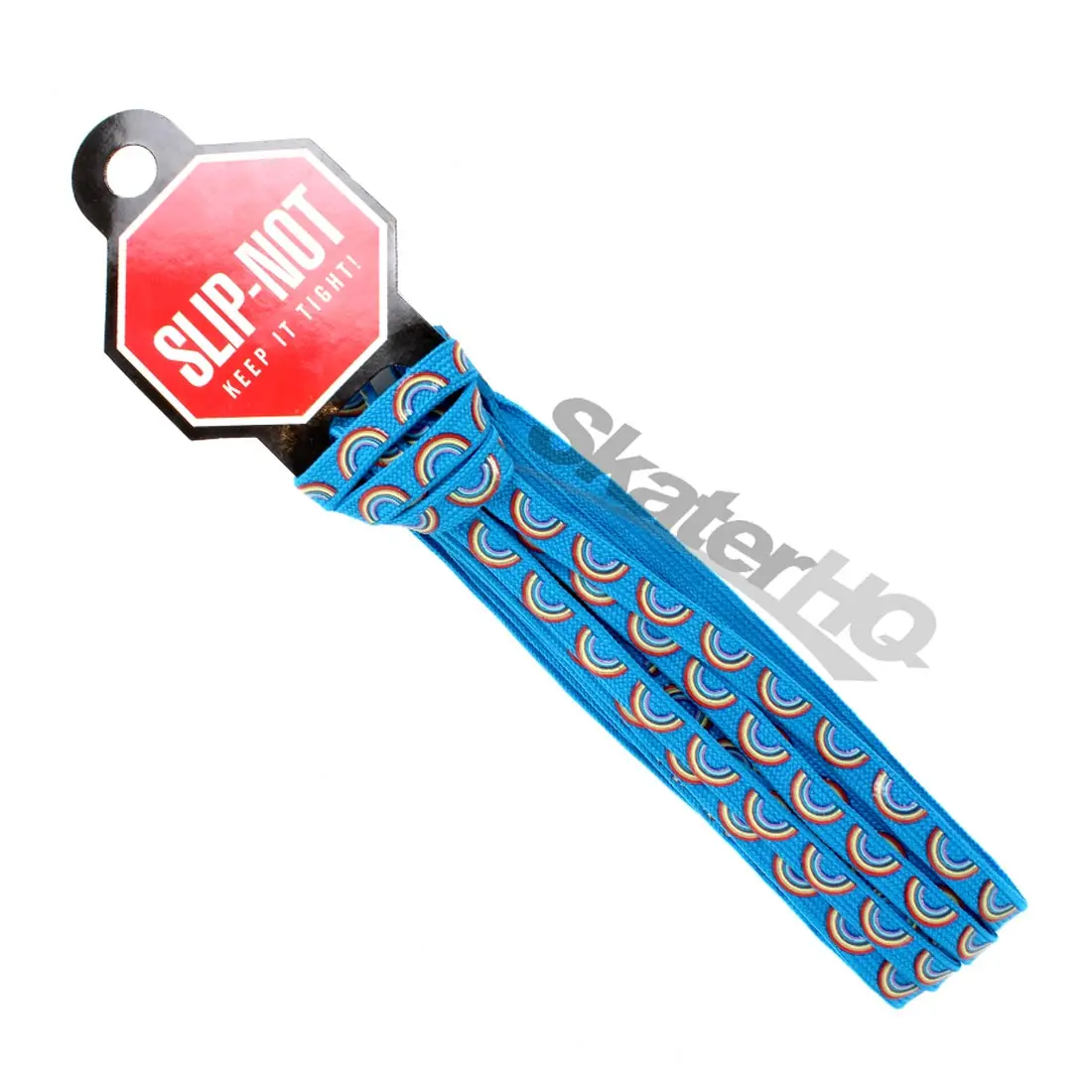 Slip-Not 72In Laces Pair - Blue Rainbow 1