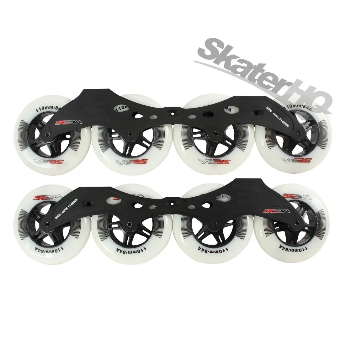 Seba Marathon 333/110Mm Frame Set W/ Wheels - Black/White 1