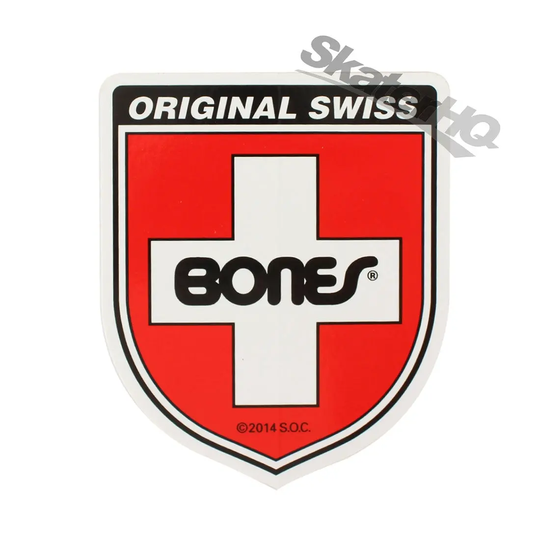 Bones Swiss Badge Sticker 1